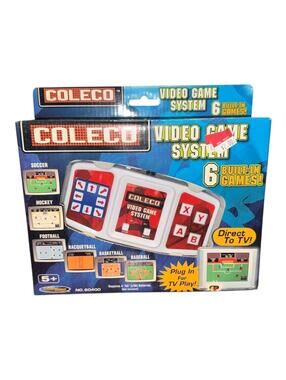 Coleco Video Game System with 6 Built-In Games